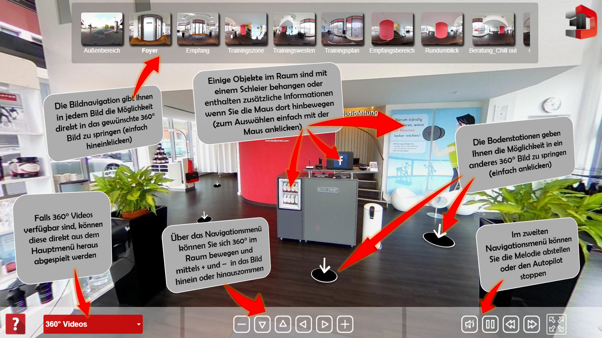 Virtuelles Marketing am Beispiel einer 360 Grad Tour von 3D Trip Köln